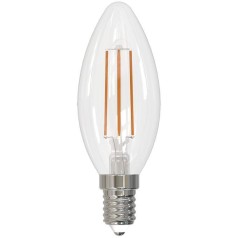Лампочка светодиодная филаментная LED-C35-SLF LED-C35-7W/4000K/E14/CL/SLF