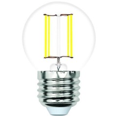 Лампочка светодиодная филаментная LED-G45-SLF LED-G45-6W/4000K/E27/CL/SLF